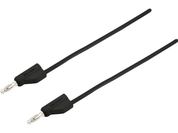 VOLTCRAFT MSB-300 Prøveledning Lamelstik 4 mm Lamelstik 4 mm 5.00 m Sort 1 stk