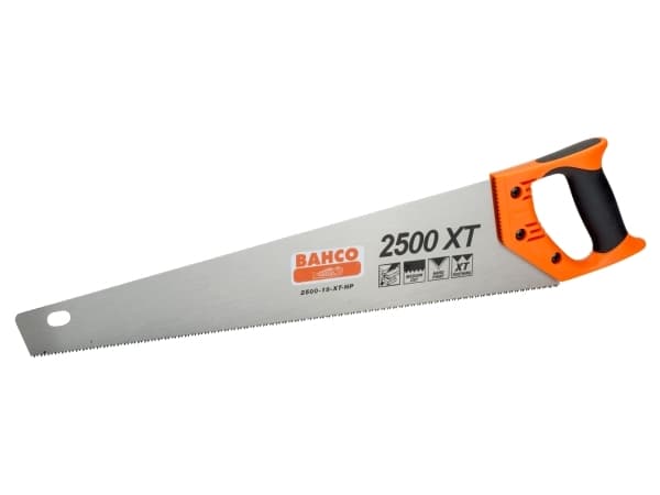 Bahco 2500-19-XT-HP, Ryggsåg, Plast, Trä, Svart, Orange, Rostfritt stål, Svart, Röd, 1 styck, 47,5 cm