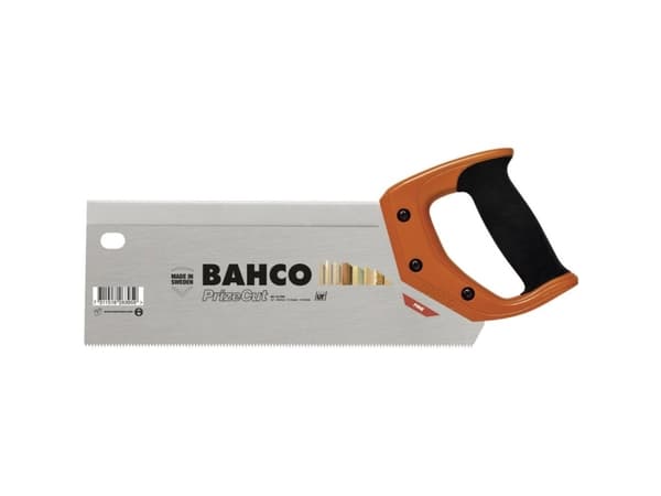 Bahco NP-12-TEN, Ryggsåg, Trä, Stål, Plast, Svart, Röd, Rostfritt stål, Svart, Röd
