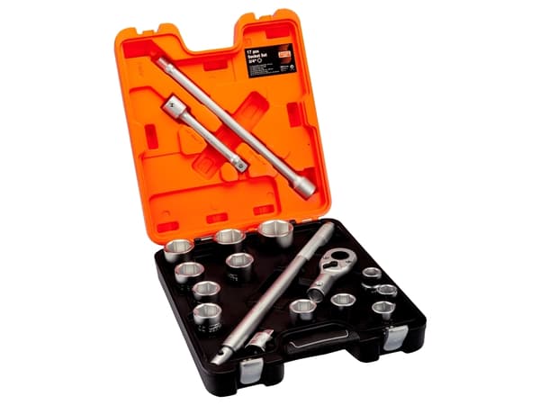 Bahco toppnyckelsats 3/4" 17 stycken 22-50mm