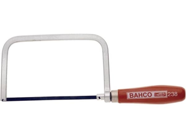 Bahco 238, bågfil, stål, trä, orange, rostfritt stål, orange, 1 st