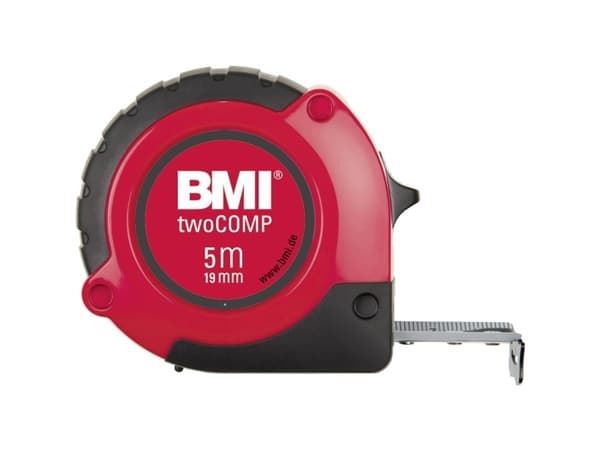 BMI twoComp 472841021 Målebånd 8 m Stål