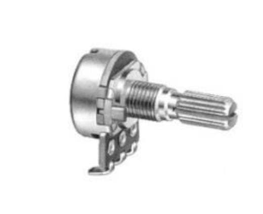 ALPHA RV16AF-10-15R1-C250K, Metallisk, 250000 O, 300°