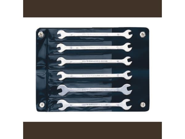 Bahco Dubbel U-nyckel, sats, mm, Kromlegerat stål, Rostfritt stål, 4x4,4.5x4.5,5x5,5.5x5.5,6x6,7x7, 70 g, 6 styck