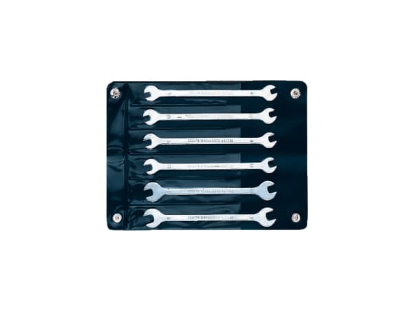 Bahco Dubbel U-nyckel, sats, mm, Kromlegerat stål, Rostfritt stål, 4x4,4.5x4.5,5x5,5.5x5.5,6x6,7x7, 70 g, 6 styck