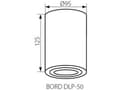 Miniatyrbild 5 av 5: Kanlux Ceiling Light Point Fitting Bord Dlp-50W