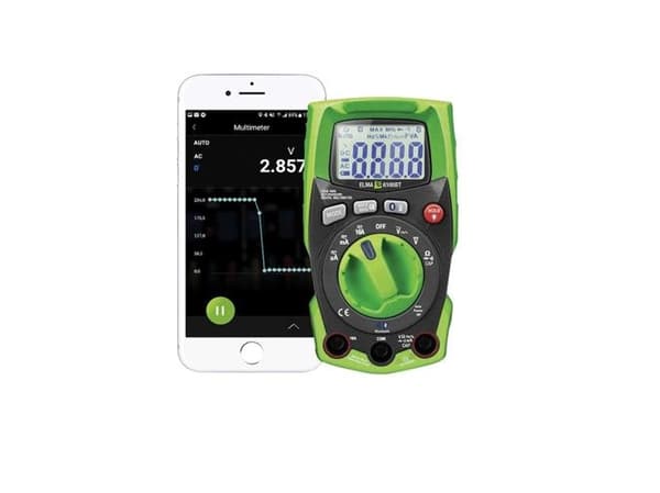 ELMA INSTRUMENTS Elma 6100BT IP65 sand RMS Multimeter med Bluetooth Gratis APP og indbygget kraftig LED lommelygte