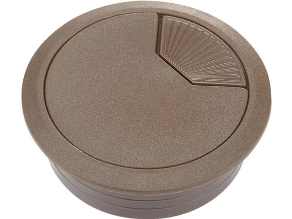TRU COMPONENTS WP50BN Kabelgennemføring Til arbejdsplader ABS Brun 1 stk