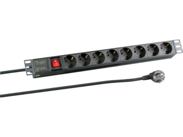 EFB Elektronik EK631DE.2, 2 m, 8 AC-pistorasia(a), Sisätila, Tyyppi C, IP20, 1,5 mm²