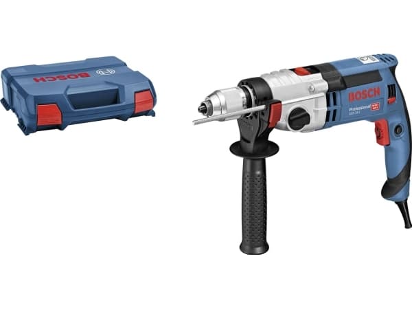 Bosch GSB 24-2 Professional - Hammerbor - 1100 W - 2 hastigheter - nøkkelfri borhylse 13 mm - 40 N·m