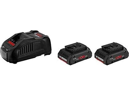 Bosch Starter Set - Batterilader + batteri 2 x - Li-Ion - 4 Ah - 8 A