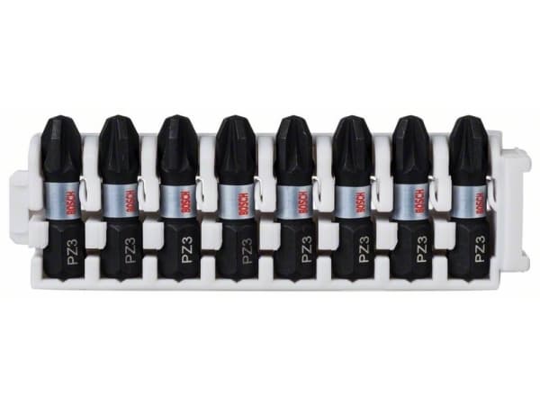 Bosch tilbehør 2608522378 2608522378 Impact Control skrutrekkerbitssett, 8 deler, med PZ 3, 25 mm 25 mm