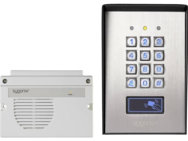 Sygonix 1582020 Kodelås Overflademonteret IP66 med belyst tastatur, med separat analyseenhed