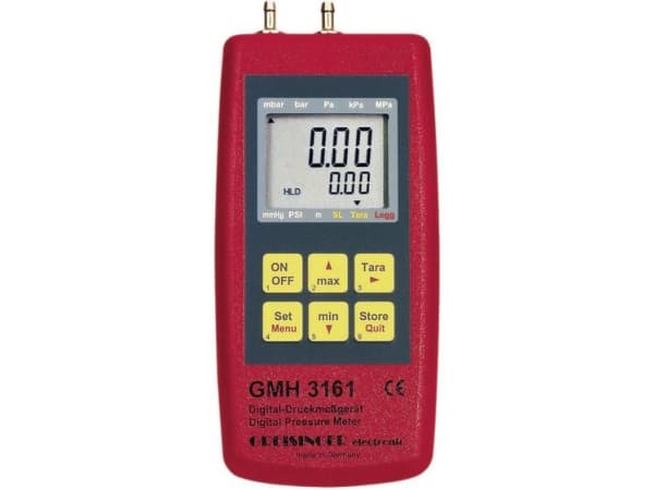 Greisinger GMH 3161-01 Trykmålingsudstyr Lufttryk, Ikke-aggressive gasser, Korrosive gasser -0.001 - 0.025 bar