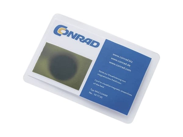 TRU COMPONENTS Magnetfelt-visualiseringskort MVC11HGM (L x B) 95 mm x 65 mm Magnetisk displayflade: (L x B) 40 mm x 27 mm