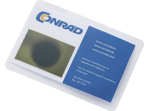 TRU COMPONENTS Magnetfelt-visualiseringskort MVC11HGM (L x B) 95 mm x 65 mm Magnetisk displayflade: (L x B) 40 mm x 27 mm