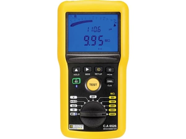 Chauvin Arnoux C.A 6526 Isolationsmåler 50 V, 100 V, 250 V, 500 V, 1000 V 200 GO