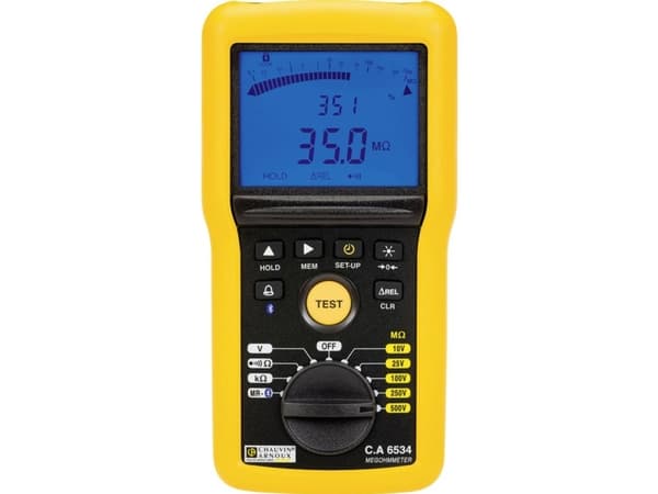 Chauvin Arnoux C.A 6534 Isolationsmåler 10 V, 25 V, 100 V, 250 V, 500 V 50 GO