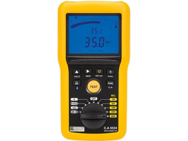 Chauvin Arnoux C.A 6534 Isolationsmåler 10 V, 25 V, 100 V, 250 V, 500 V 50 GO
