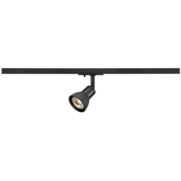 SLV PURIA, Skena för spotlight, GU10, 1 lampor, 220-240 V, Svart