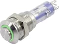 Miniatyrbild 1 av 3: TRU COMPONENTS LAS4GQH-11ZE/G/12V/S Tryckvakt 48 V 2 A 1 x On/Off Klickande Grön 1 st