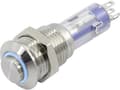Miniatyrbild 1 av 3: TRU COMPONENTS TC-6647576 LAS4GQH-11E/B/24V/S Trykknap 48 V 2 A 1 x Off/(On) Tastende Blå 1 stk