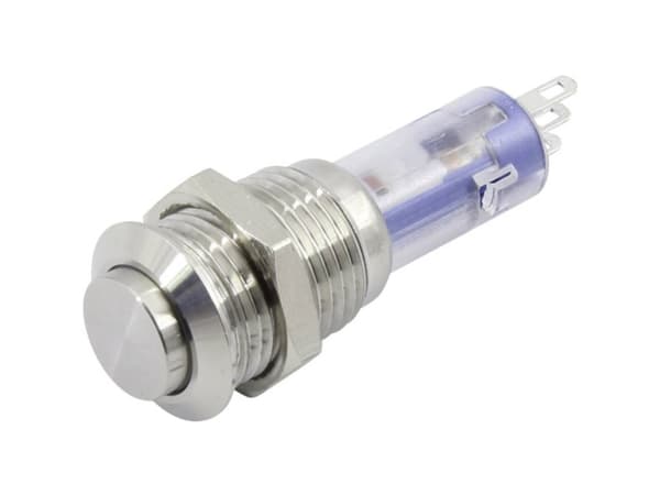 TRU COMPONENTS TC-6647600 LAS4GQH-11/S Trykknap 48 V/DC 0,50 A 1 x Off/(On) Tastende 1 stk