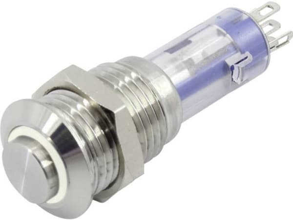 TRU COMPONENTS LAS4GQH-11ZE/W/24V/S Tryckvakt 48 V 2 A 1 x On/Off Klickande vit 1 st