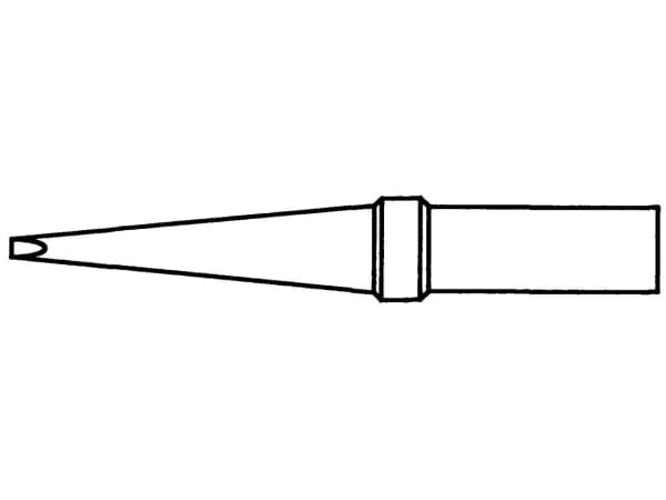 Weller 4ETKL-1, Lödspets, Weller, Metallisk, 1 styck, 1,2 mm, 44 mm