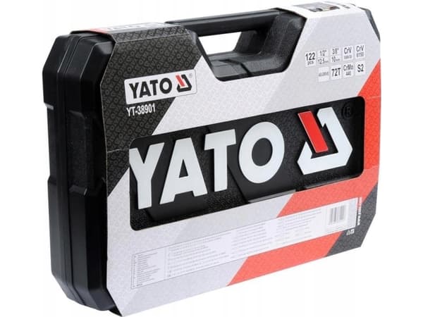 Yato YT-38901, Musta, Punainen, 490 mm, 345 mm, 100 mm, 122 työkalua