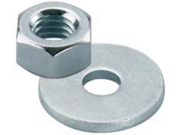 Fischer 510509 Sekskantmøtrikker Stål Galvaniseret 50 Paar