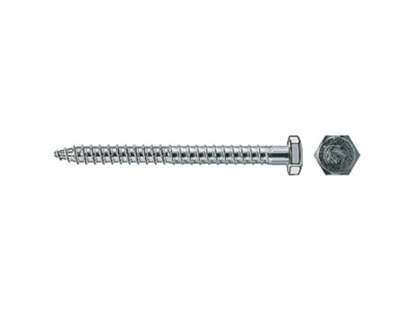 Fischer 80405 Sikkerhedsskruer 7 mm 85 mm Udvendig sekskant Stål Galvaniseret 200 stk