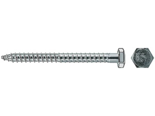 Fischer 80405 Sikkerhedsskruer 7 mm 85 mm Udvendig sekskant Stål Galvaniseret 200 stk
