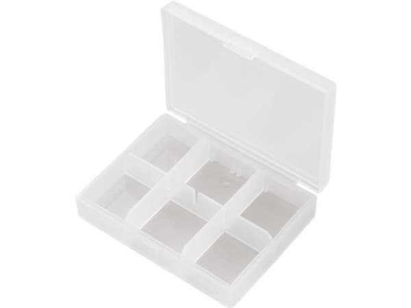 TRU COMPONENTS PP06-01 Valikoimalaatikko (L x S x K) 84 x 63 x 20 mm Lokeroiden lukumäärä: 6 Vaihteleva alajako 1 kpl