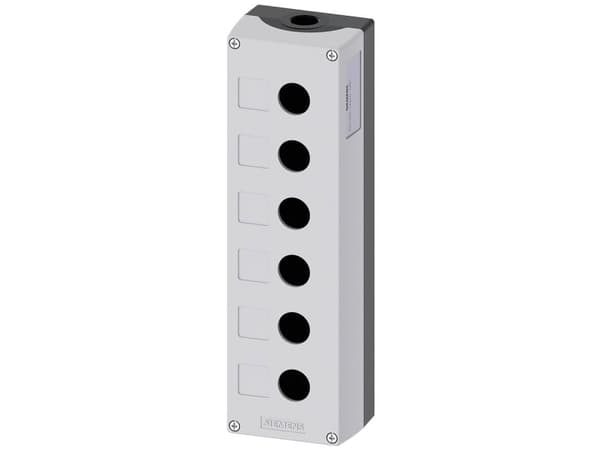 Siemens 3SU1856-0AA00-0AB1 Tyhjä kotelo 6 asennuspistettä, Maahan kiinnitettäväksi (L x S x K) 285 x 85 x 64 mm Harmaa 1 kpl