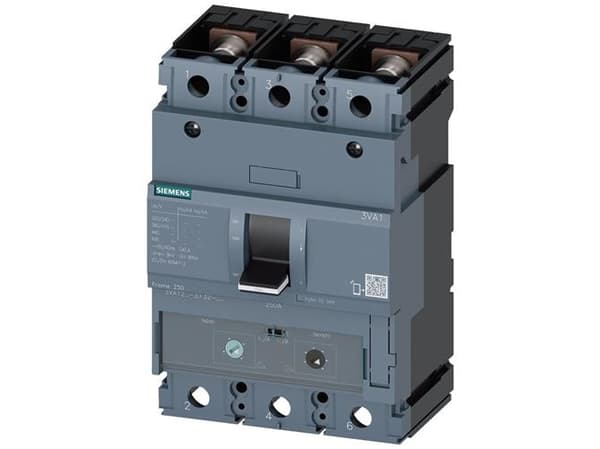 Siemens 3VA1220 4EF32 0AA0 Strömbrytare 1 st Inställningsområde (ström): 140 - 200 A Kopplingsspänning (max.): 690 V/AC (B x H x D) 105 x 158 x 70 mm