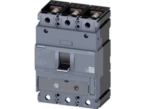 Siemens 3VA1225 4EF32 0AA0 Katkaisija 1 kpl Asetusalue (virta): 175 - 250 A Kytkentäjännite (max.): 690 V/AC (L x K x S) 105 x 158 x 70 mm