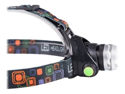 libox LB0107 - Hodelykt - LED - 3-modus - kald hvitt lys - svart