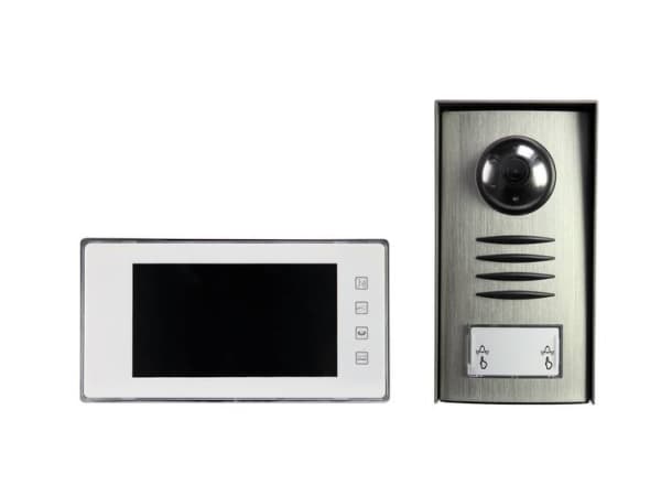 Sygonix PYO-813 Komplet sæt Video-dørsamtaleanlæg Bredbånd Sølv