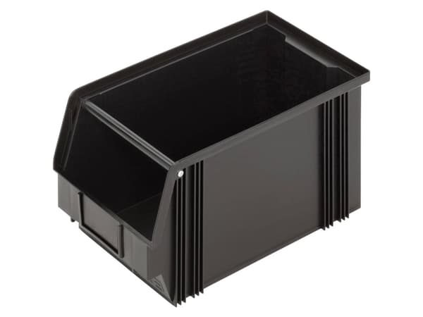 Alutec 1394003197 ESD Opbevaringskasser CB3MC (B x H x T) 200 x 200 x 350 mm Sort 1 stk