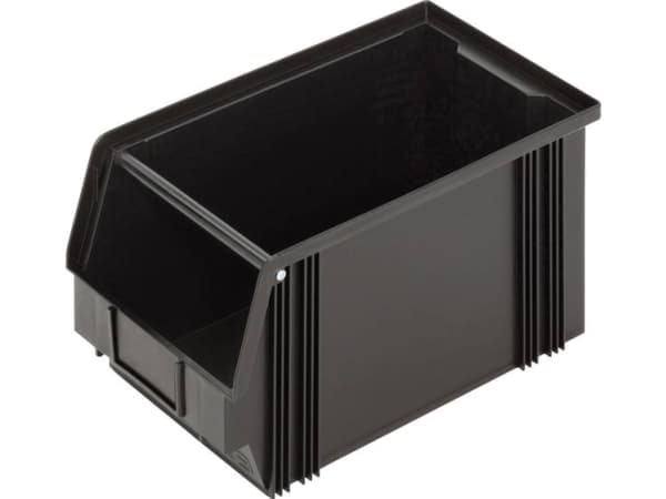 Alutec 1394003197 ESD Opbevaringskasser CB3MC (B x H x T) 200 x 200 x 350 mm Sort 1 stk