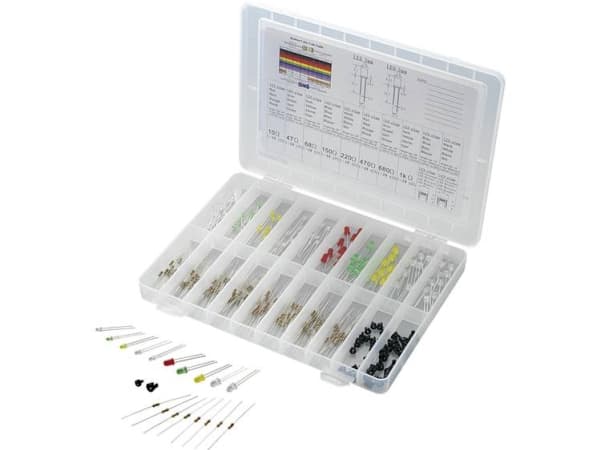 Tru Components Std Leds Led Assortment Red Green Yellow Blue White Round 3mm