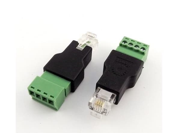 ALLNET STT-RJ11, 2 kpl, Musta, Vihreä, 51 mm, 18 mm, 11 mm