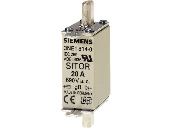 Siemens 3NE18150 Sulakkeen sisäkappale Sulakekoko = 0 25 A 690 V 1 kpl
