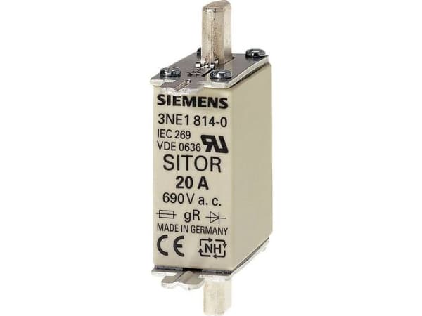 Siemens 3NE18150 Sulakkeen sisäkappale Sulakekoko = 0 25 A 690 V 1 kpl