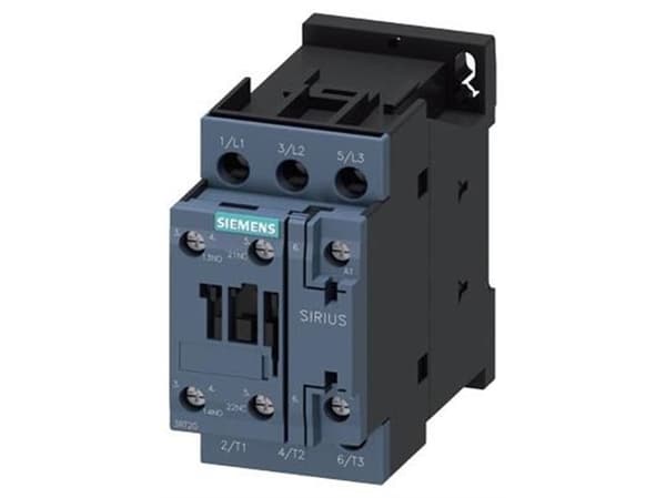 SIEMENS-kontaattori 15kW, 400V AC, 32A AC33-napainen, 1NO+1NC, ohjausjännite 230V AC 50/60Hz, koko S0