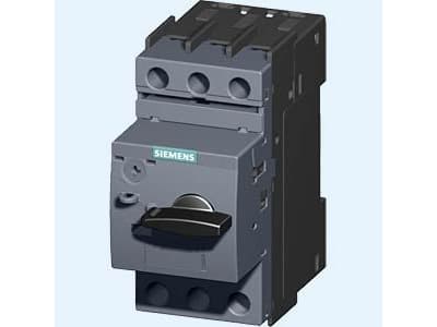 Siemens 3RV2011-0CA10 Katkaisija 1 kpl Asetusalue (virta): 0,18 - 0,25 A Kytkentäjännite (max.): 690 V/AC (L x K x S) 45 x 97 x 97 mm
