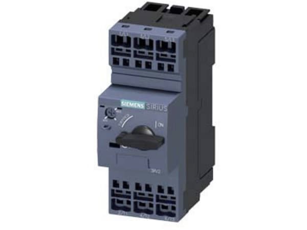Siemens 3RV2021-1FA20 Katkaisija 1 kpl Asetusalue (virta): 3,5 - 5 A Kytkentäjännite (max.): 690 V/AC (L x K x S) 45 x 119 x 97 mm