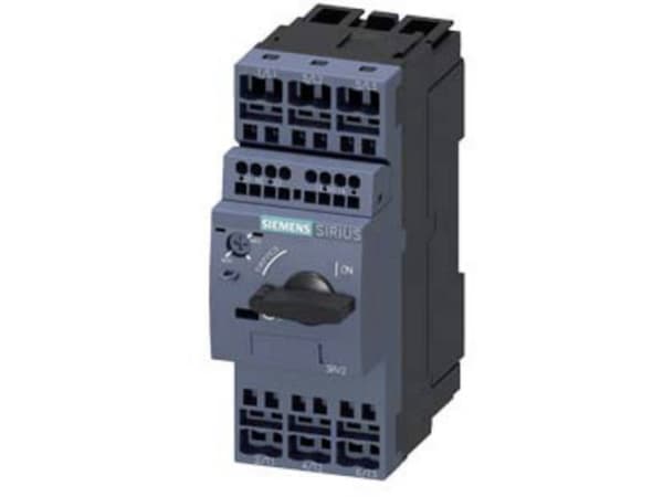 Siemens 3RV2021-1HA25 Katkaisija 1 kpl Asetusalue (virta): 5,5 - 8 A Kytkentäjännite (max.): 690 V/AC (L x K x S) 45 x 119 x 97 mm