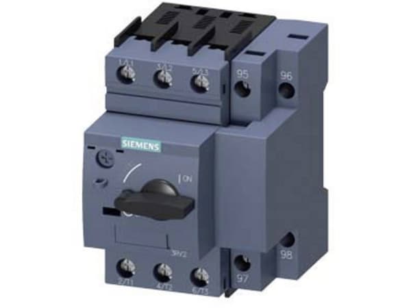 Siemens 3RV2111-0HA10 Katkaisija 1 kpl Asetusalue (virta): 0,55 - 0,8 A Kytkentäjännite (max.): 690 V/AC (L x K x S) 65 x 97 x 97 mm